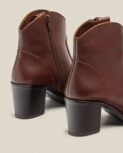 Ankle Boots|Yokono Heeled Ankle Boot ORNE-003 Brown
