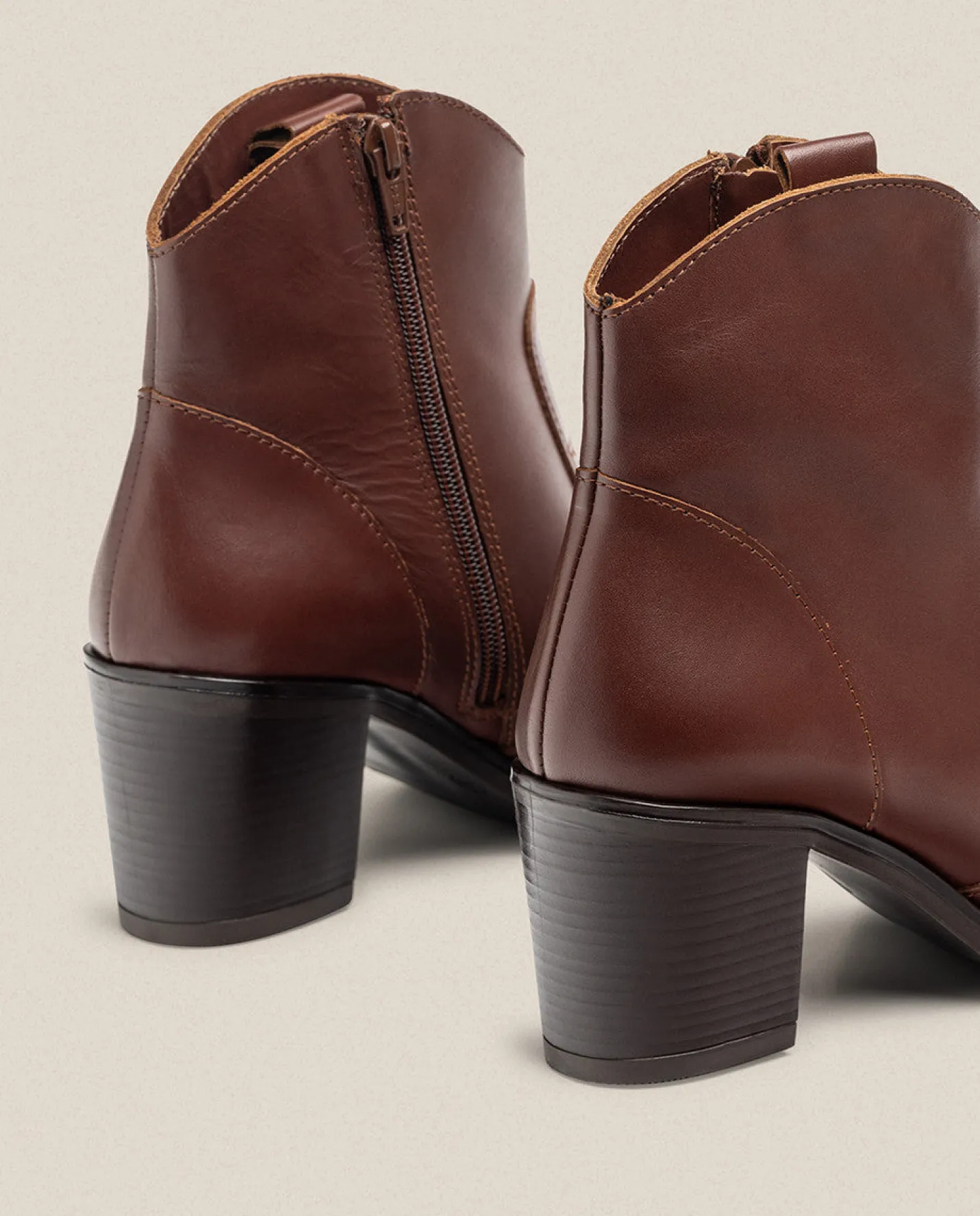 Ankle Boots|Yokono Heeled Ankle Boot ORNE-003 Brown