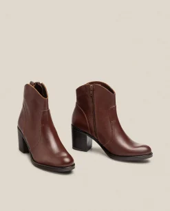Ankle Boots|Yokono Heeled Ankle Boot ORNE-003 Brown