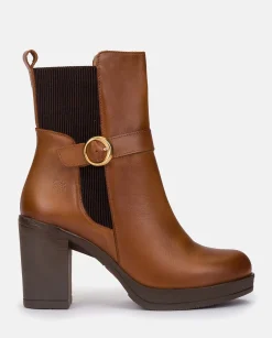 Ankle Boots|Yokono Heeled Ankle Boot PILSEN-003 Leather