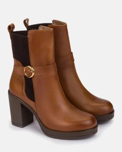 Ankle Boots|Yokono Heeled Ankle Boot PILSEN-003 Leather