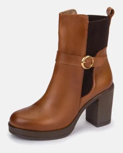 Ankle Boots|Yokono Heeled Ankle Boot PILSEN-003 Leather