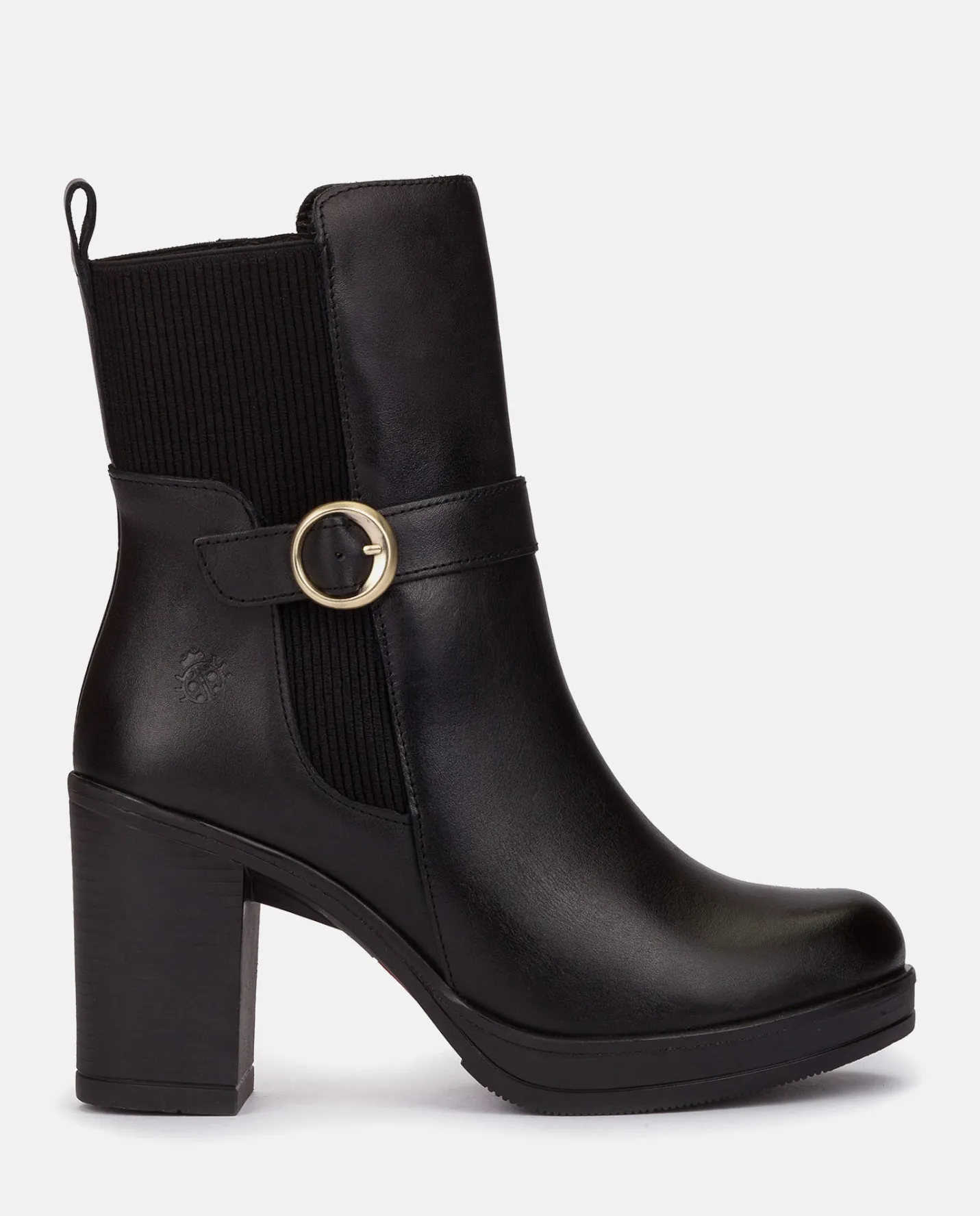 Ankle Boots|Yokono Heeled Ankle Boot PILSEN-003 Black