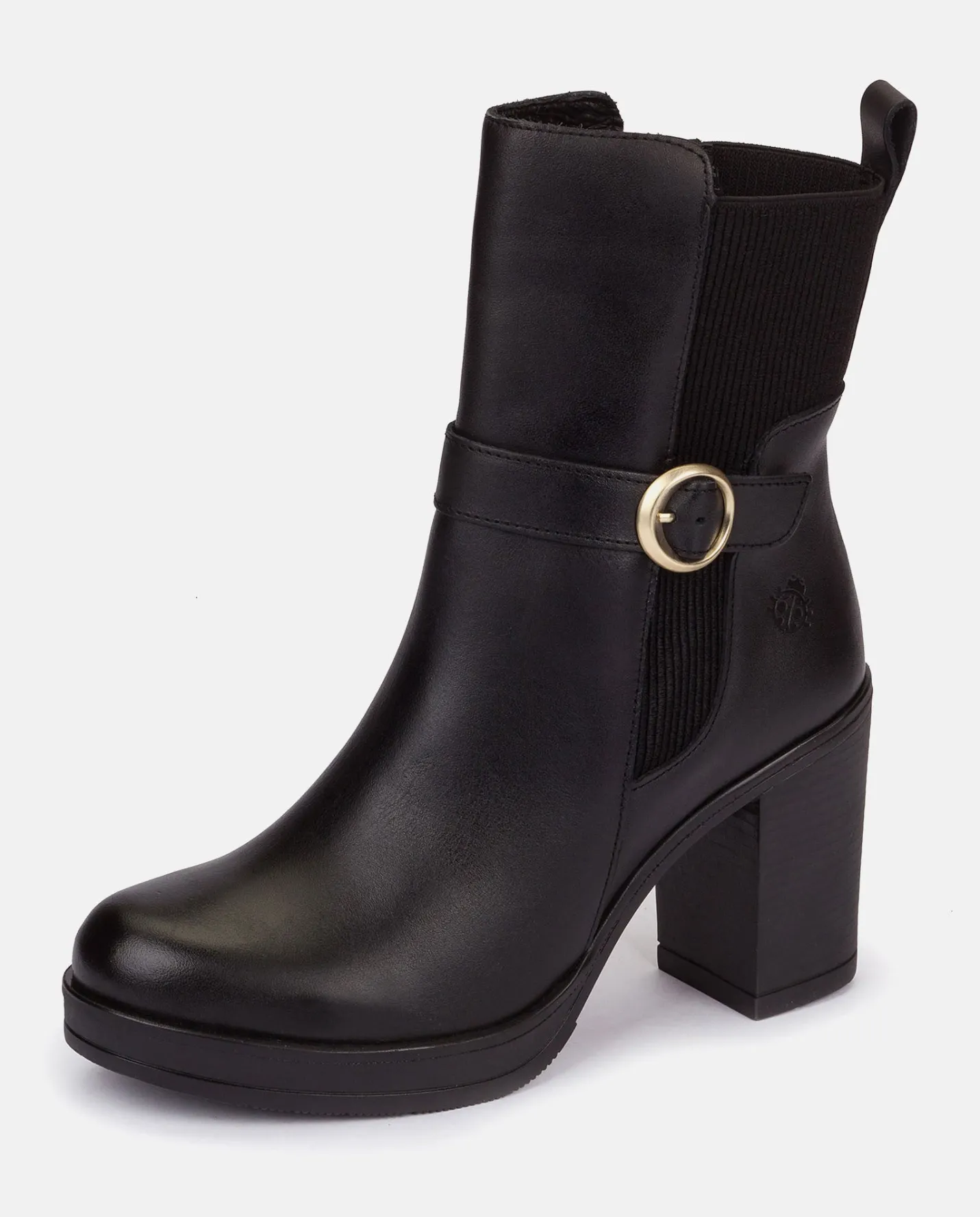 Ankle Boots|Yokono Heeled Ankle Boot PILSEN-003 Black