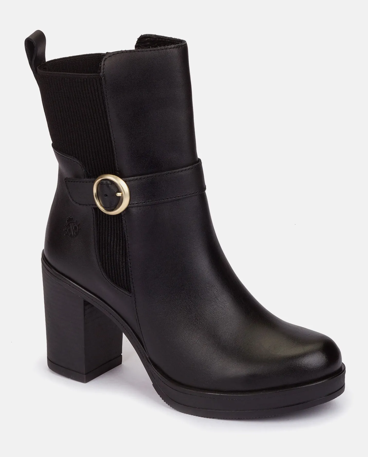 Ankle Boots|Yokono Heeled Ankle Boot PILSEN-003 Black