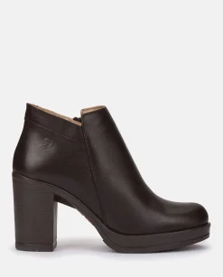 Ankle Boots|Yokono Heeled Ankle Boot PILSEN-004 Brown
