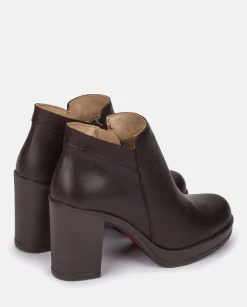 Ankle Boots|Yokono Heeled Ankle Boot PILSEN-004 Brown