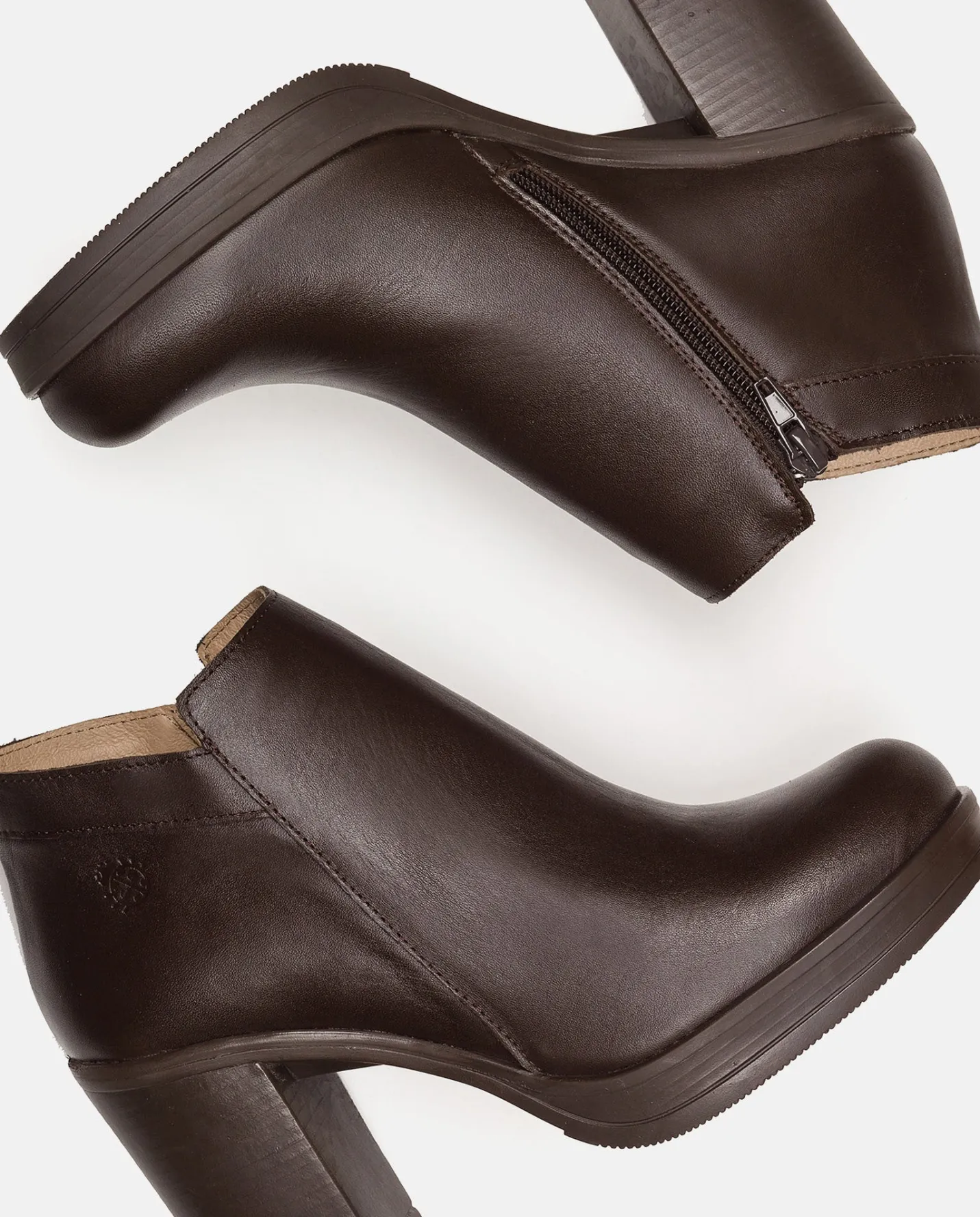 Ankle Boots|Yokono Heeled Ankle Boot PILSEN-004 Brown