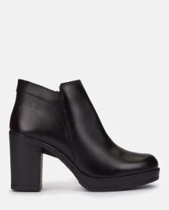 Ankle Boots|Yokono Heeled Ankle Boot PILSEN-004 Black