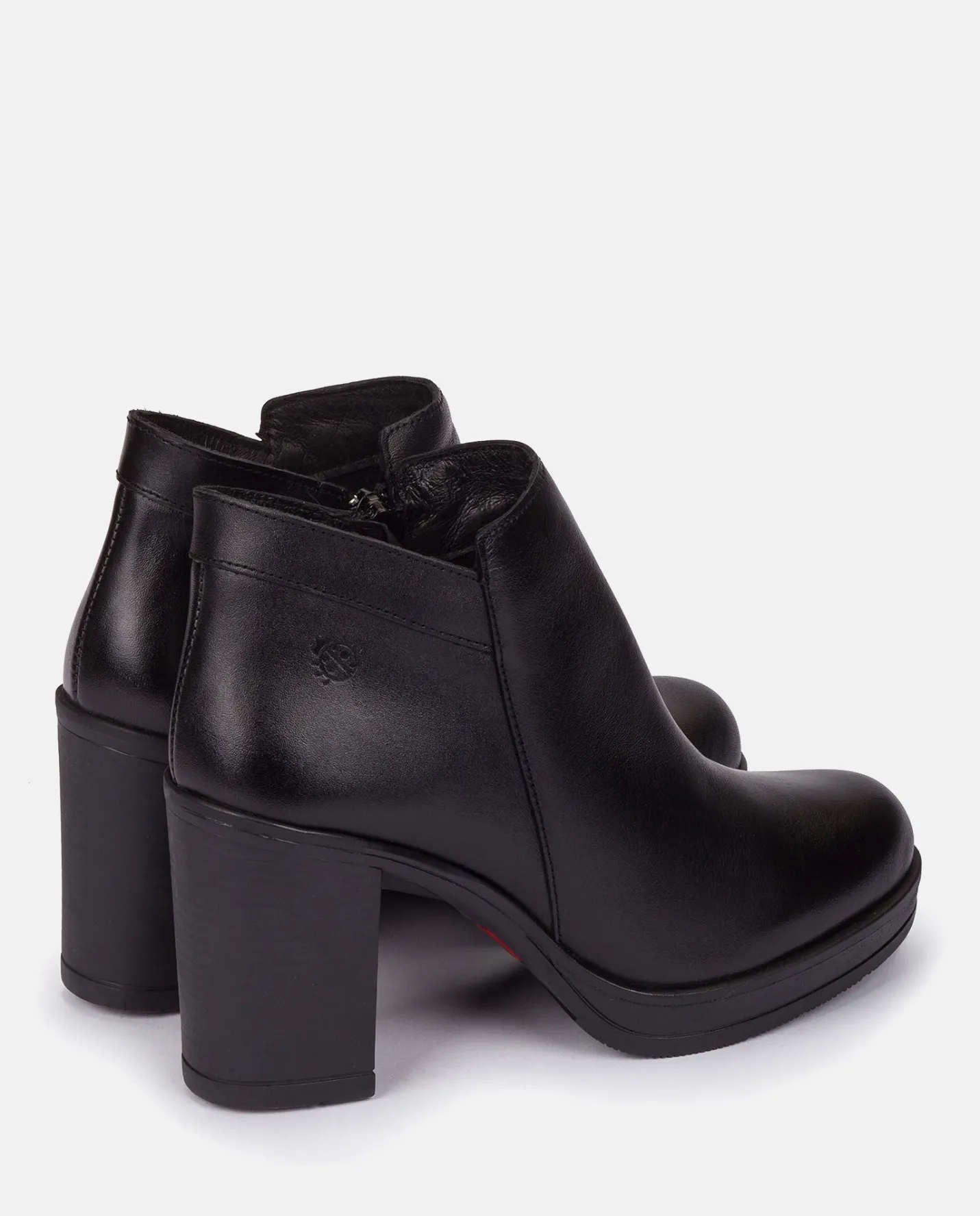 Ankle Boots|Yokono Heeled Ankle Boot PILSEN-004 Black