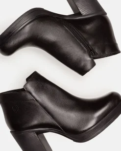 Ankle Boots|Yokono Heeled Ankle Boot PILSEN-004 Black