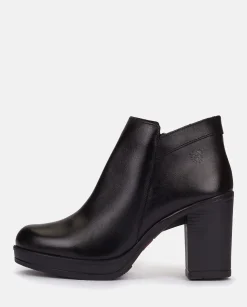 Ankle Boots|Yokono Heeled Ankle Boot PILSEN-004 Black