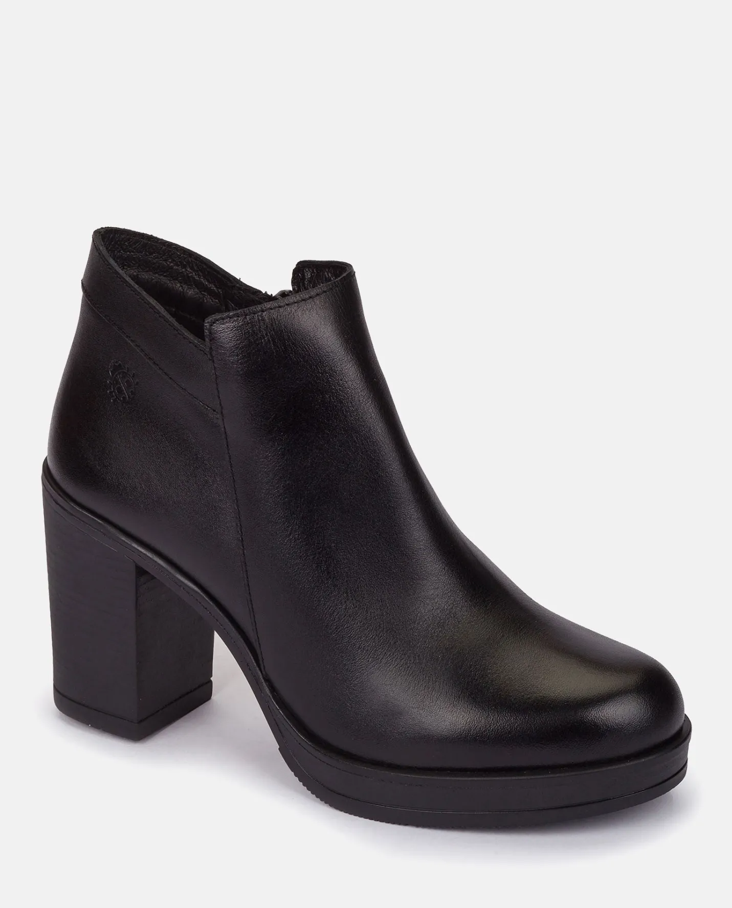 Ankle Boots|Yokono Heeled Ankle Boot PILSEN-004 Black