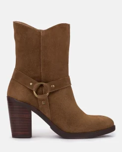 Ankle Boots|Yokono Heeled Ankle Boot TOURS-008 Brown