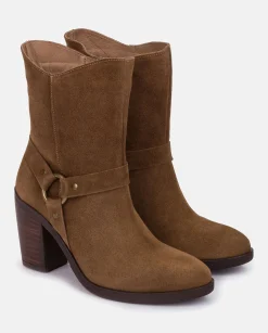 Ankle Boots|Yokono Heeled Ankle Boot TOURS-008 Brown
