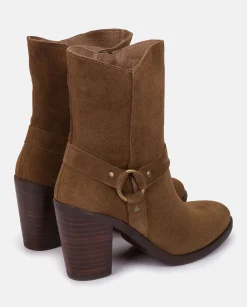 Ankle Boots|Yokono Heeled Ankle Boot TOURS-008 Brown