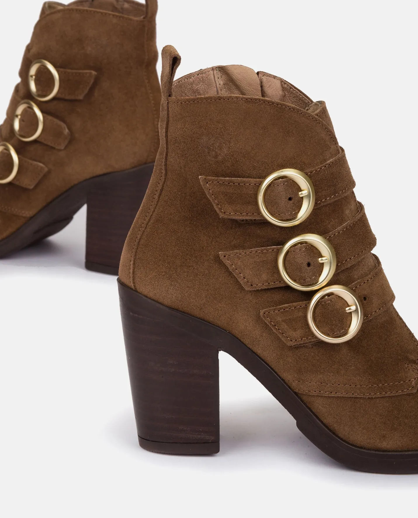 Ankle Boots|Yokono Heeled Ankle Boot TOURS-005 Brown