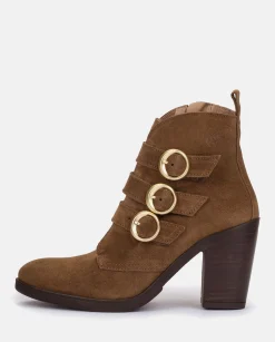 Ankle Boots|Yokono Heeled Ankle Boot TOURS-005 Brown