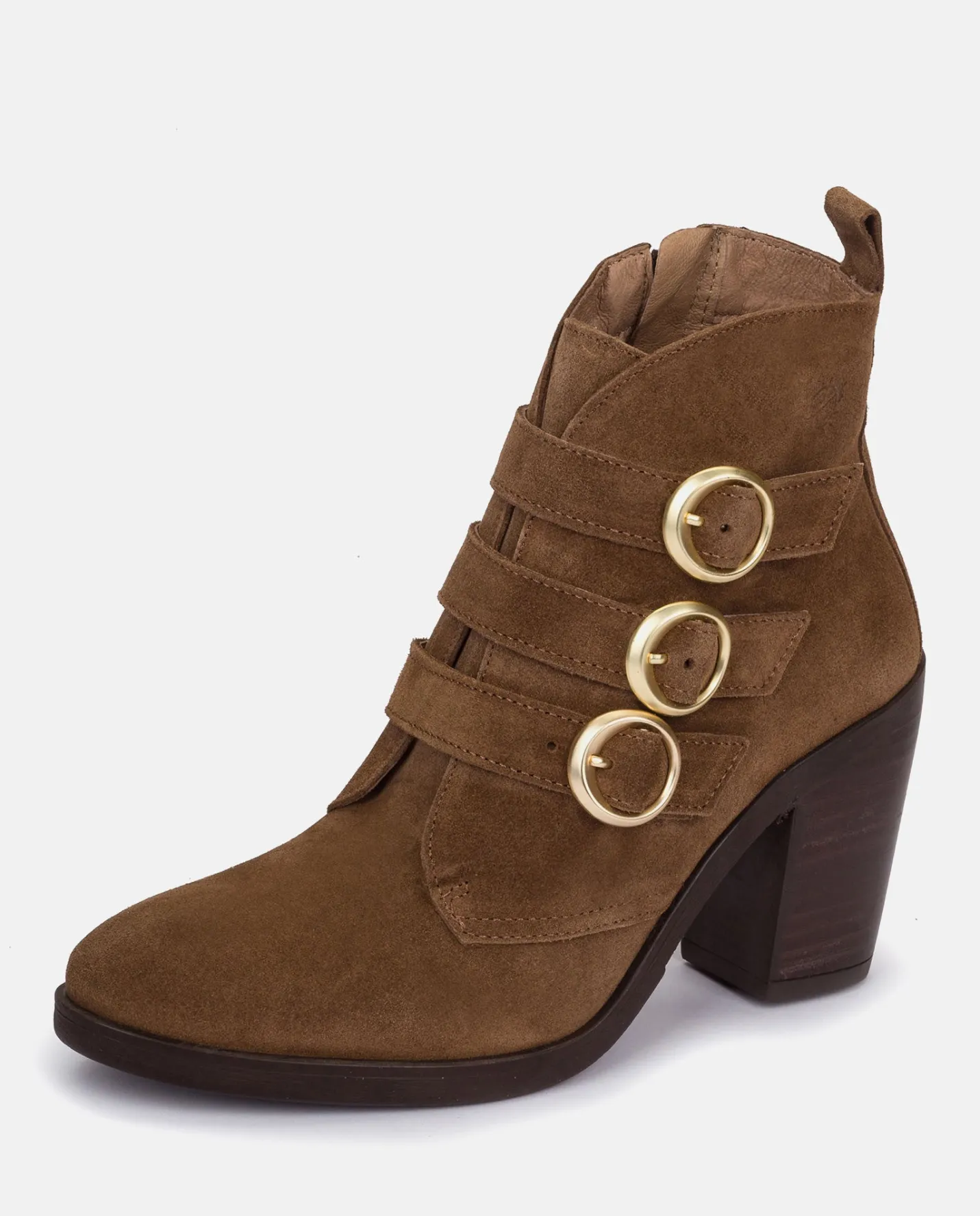 Ankle Boots|Yokono Heeled Ankle Boot TOURS-005 Brown