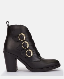 Ankle Boots|Yokono Heeled Ankle Boot TOURS-005 Black