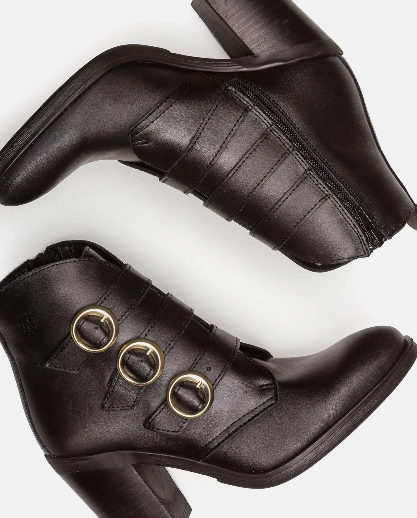 Ankle Boots|Yokono Heeled Ankle Boot TOURS-005 Black