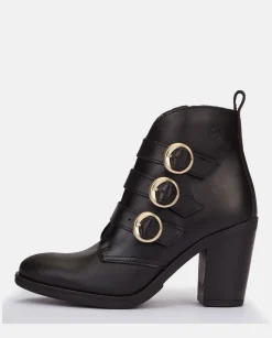Ankle Boots|Yokono Heeled Ankle Boot TOURS-005 Black