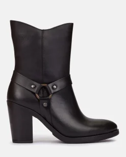 Ankle Boots|Yokono Heeled Ankle Boot TOURS-008 Nero