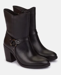 Ankle Boots|Yokono Heeled Ankle Boot TOURS-008 Nero