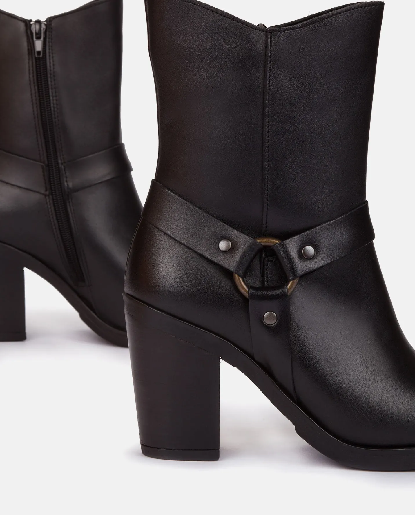 Ankle Boots|Yokono Heeled Ankle Boot TOURS-008 Nero