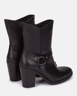 Ankle Boots|Yokono Heeled Ankle Boot TOURS-008 Nero