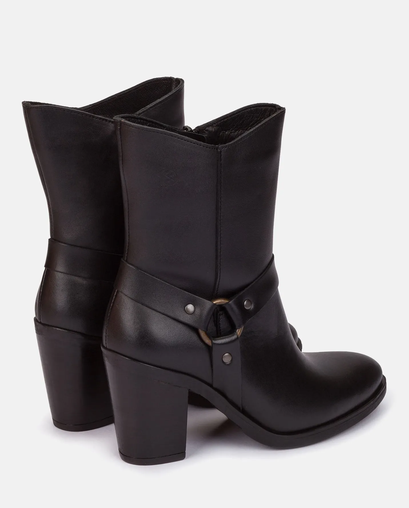 Ankle Boots|Yokono Heeled Ankle Boot TOURS-008 Nero