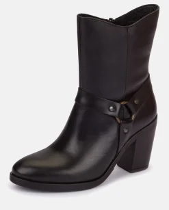 Ankle Boots|Yokono Heeled Ankle Boot TOURS-008 Nero