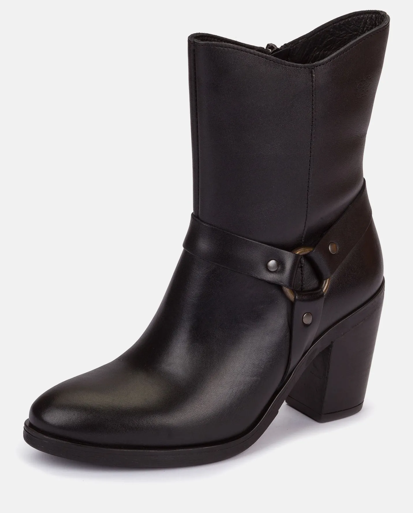 Ankle Boots|Yokono Heeled Ankle Boot TOURS-008 Nero