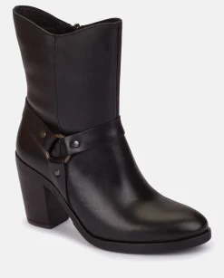 Ankle Boots|Yokono Heeled Ankle Boot TOURS-008 Nero