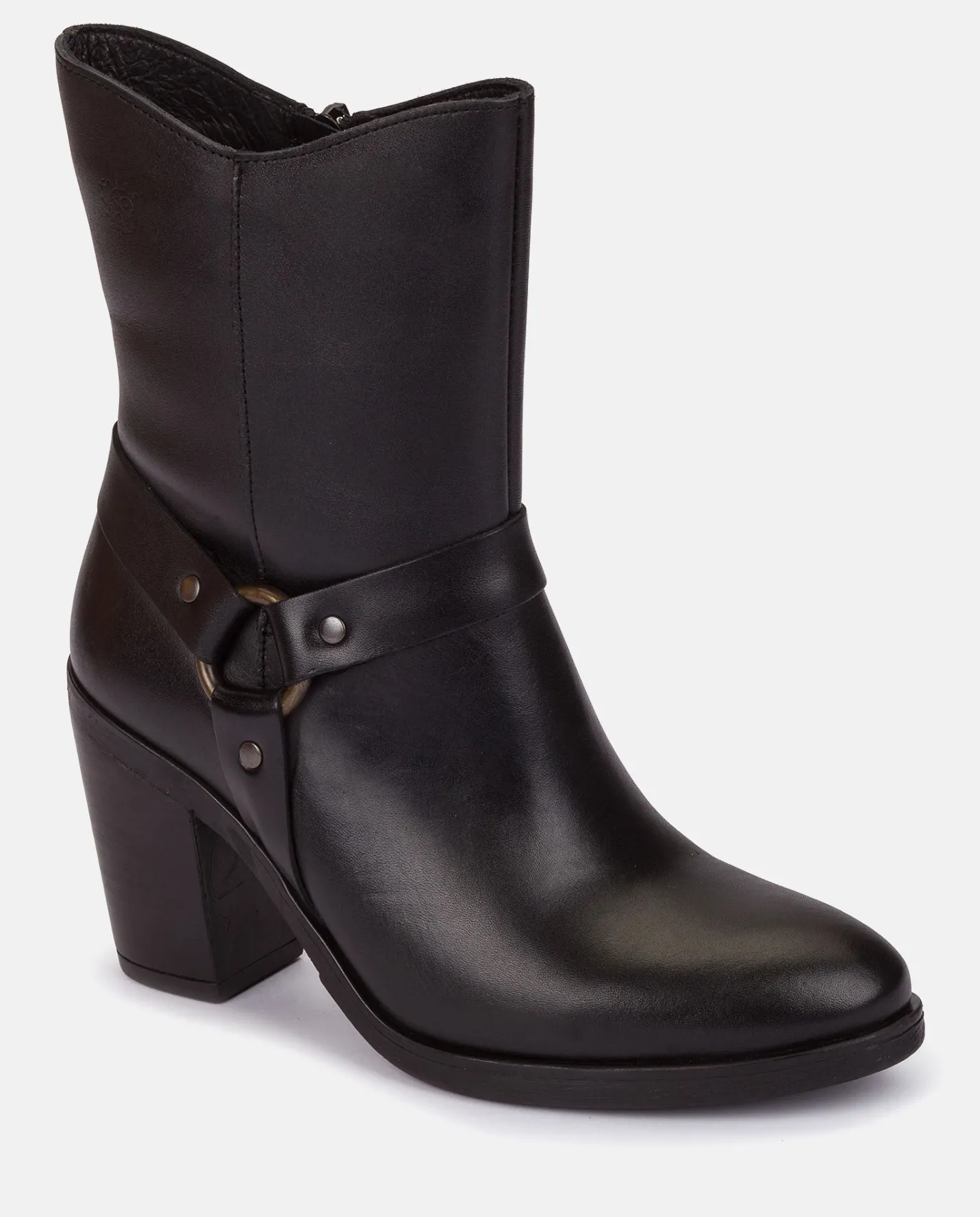 Ankle Boots|Yokono Heeled Ankle Boot TOURS-008 Nero