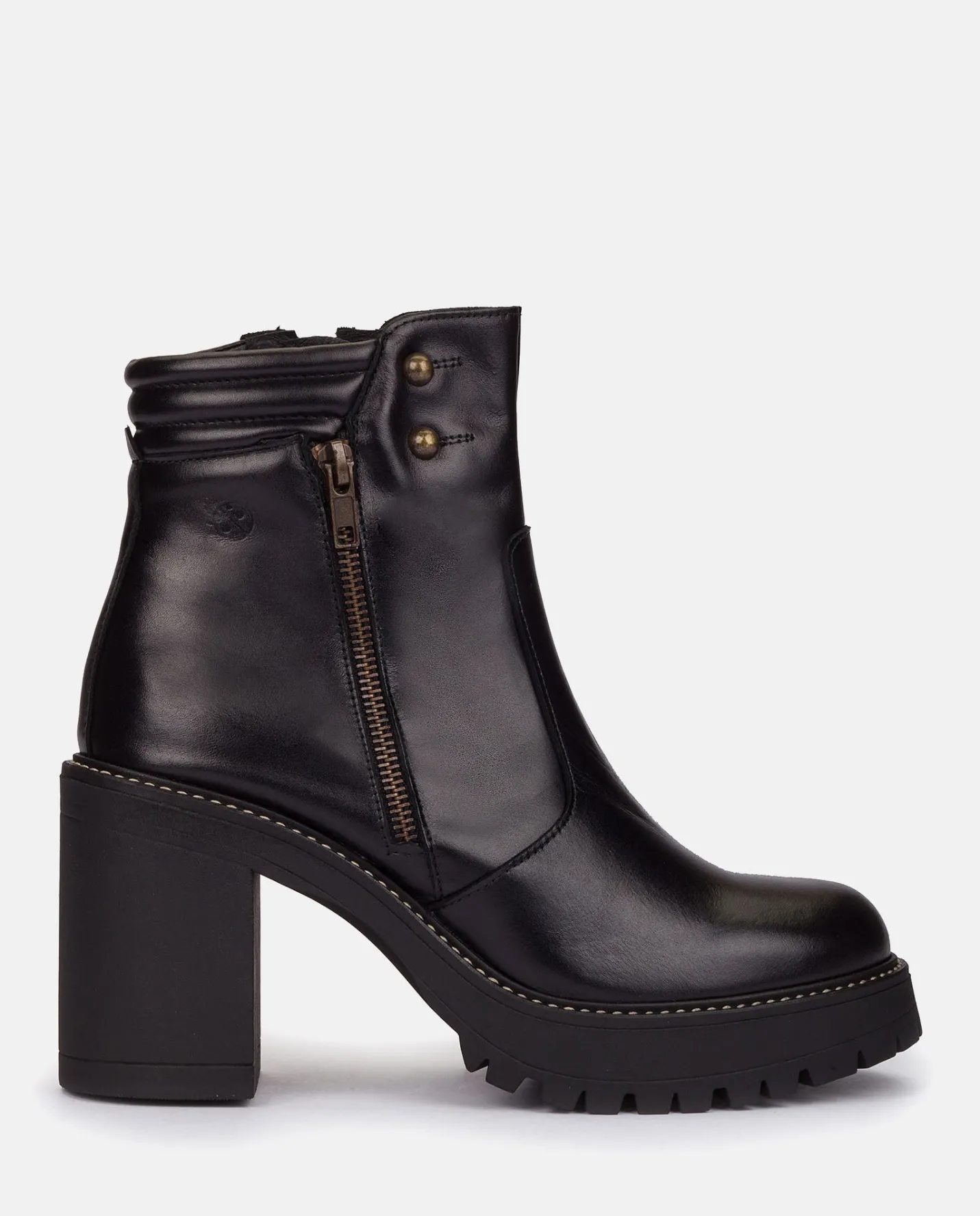 Ankle Boots|Yokono Heeled Ankle Boot TUNA-002 Black