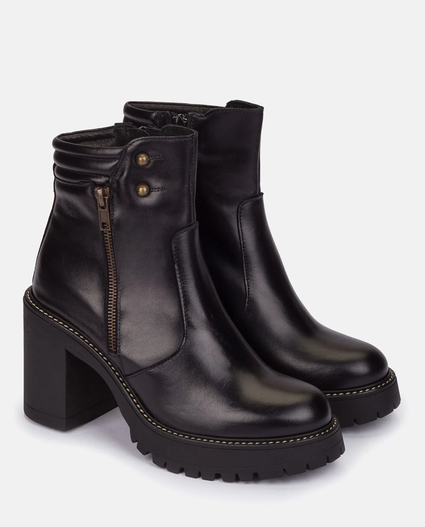 Ankle Boots|Yokono Heeled Ankle Boot TUNA-002 Black