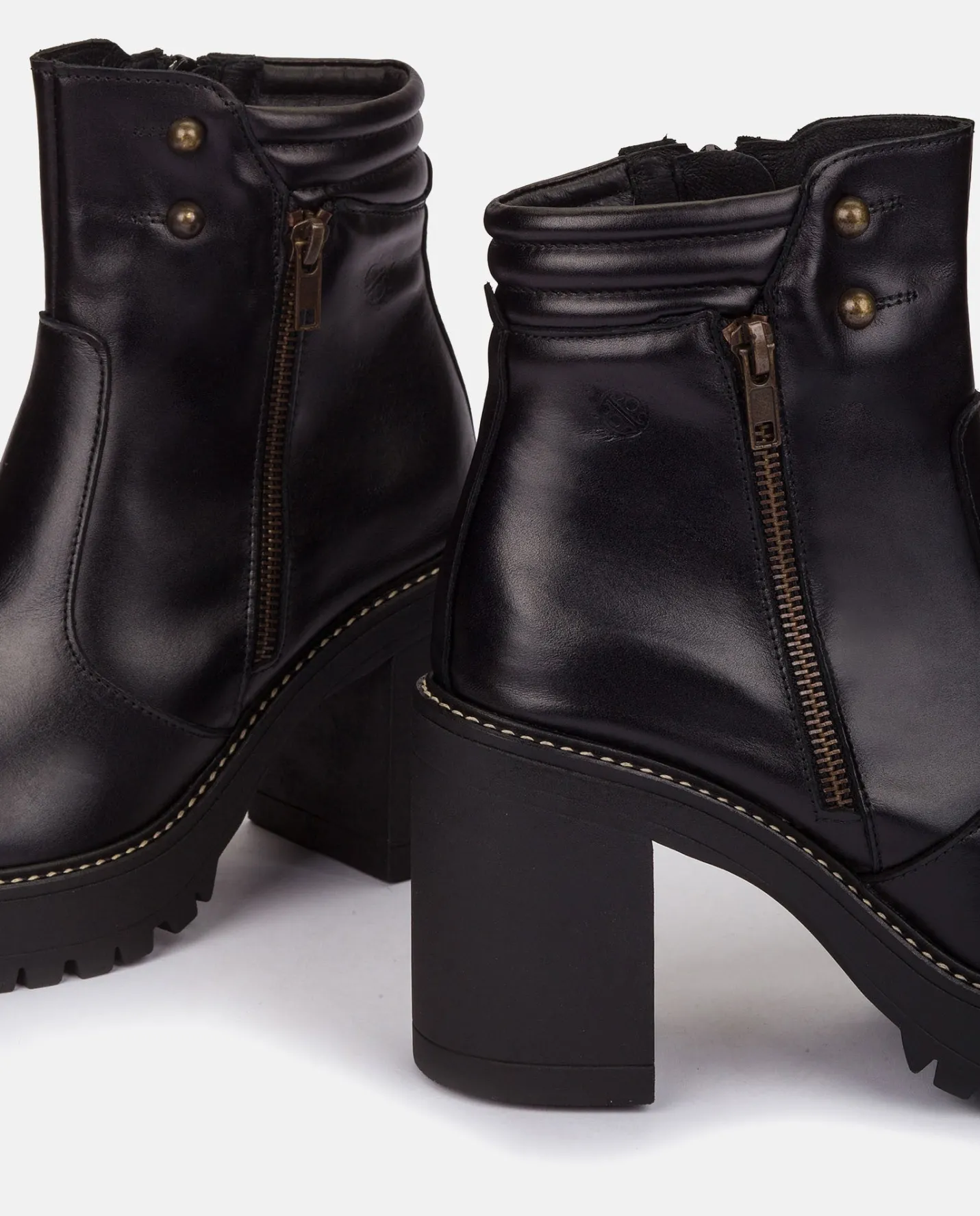 Ankle Boots|Yokono Heeled Ankle Boot TUNA-002 Black