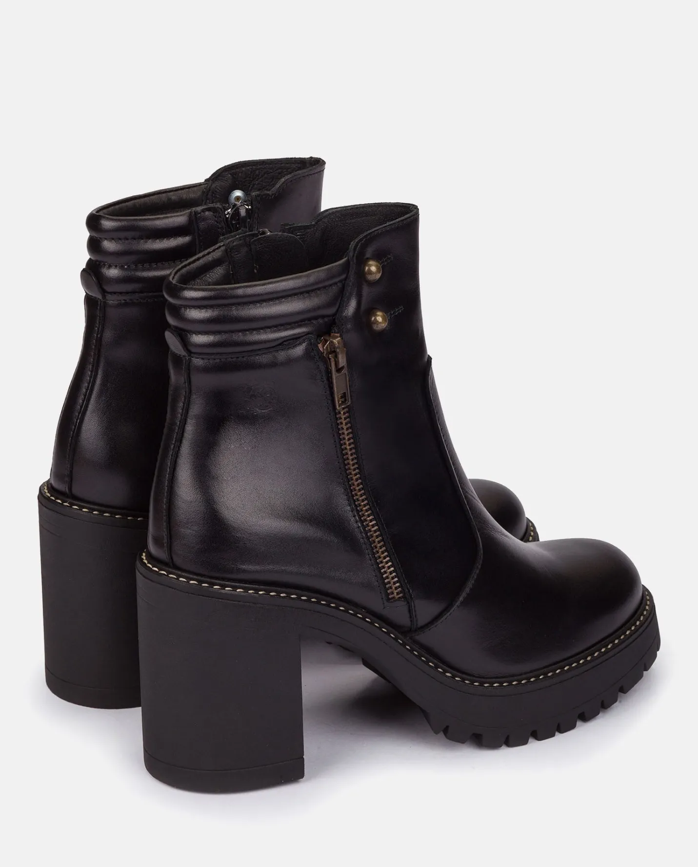 Ankle Boots|Yokono Heeled Ankle Boot TUNA-002 Black