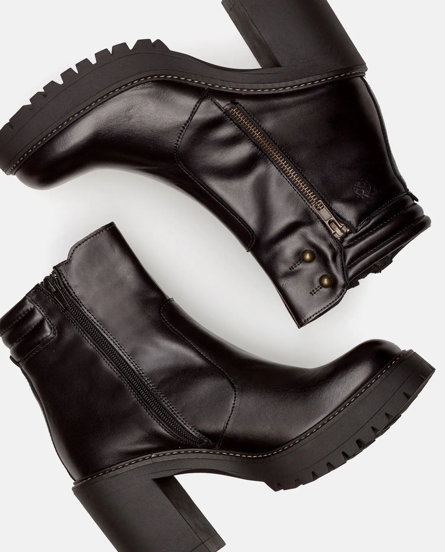 Ankle Boots|Yokono Heeled Ankle Boot TUNA-002 Black