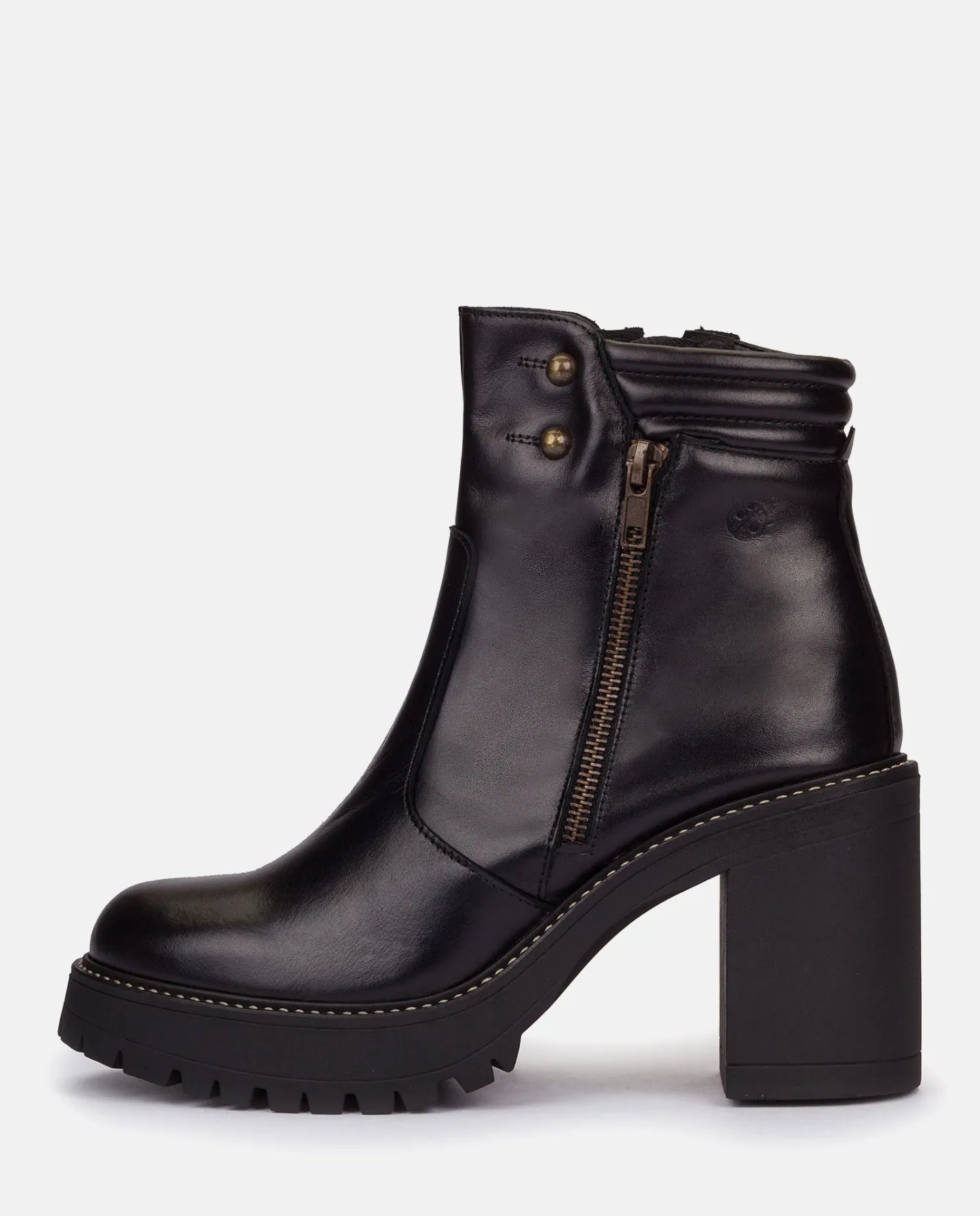 Ankle Boots|Yokono Heeled Ankle Boot TUNA-002 Black