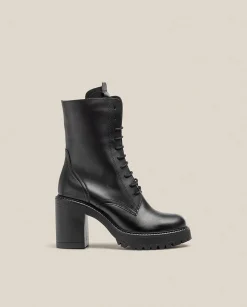 Ankle Boots|Yokono Heeled Ankle Boot TUNA-006 Black