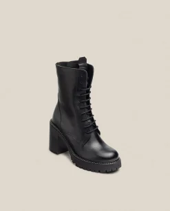 Ankle Boots|Yokono Heeled Ankle Boot TUNA-006 Black