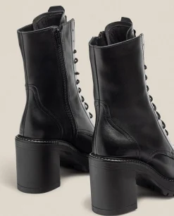 Ankle Boots|Yokono Heeled Ankle Boot TUNA-006 Black