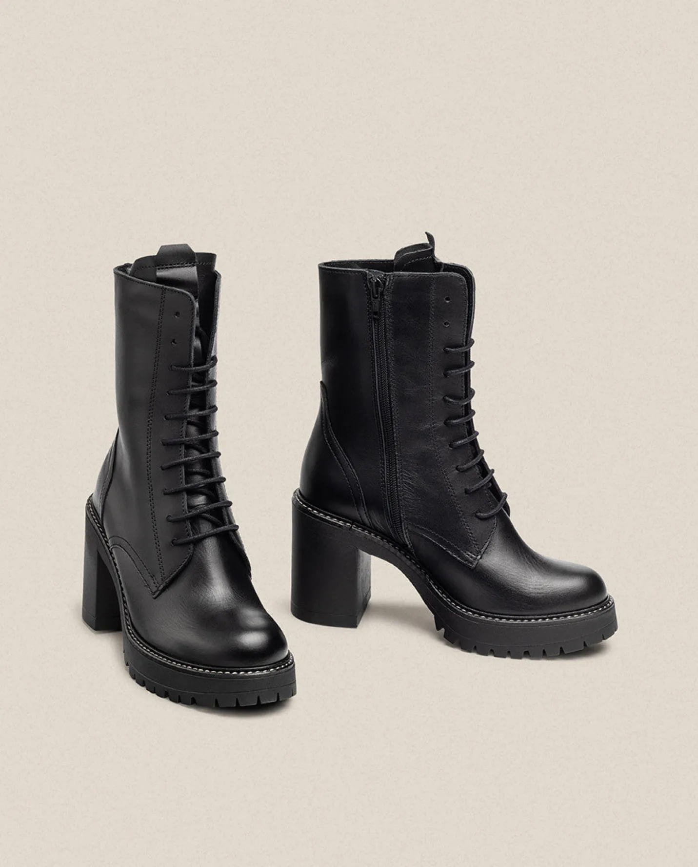 Ankle Boots|Yokono Heeled Ankle Boot TUNA-006 Black
