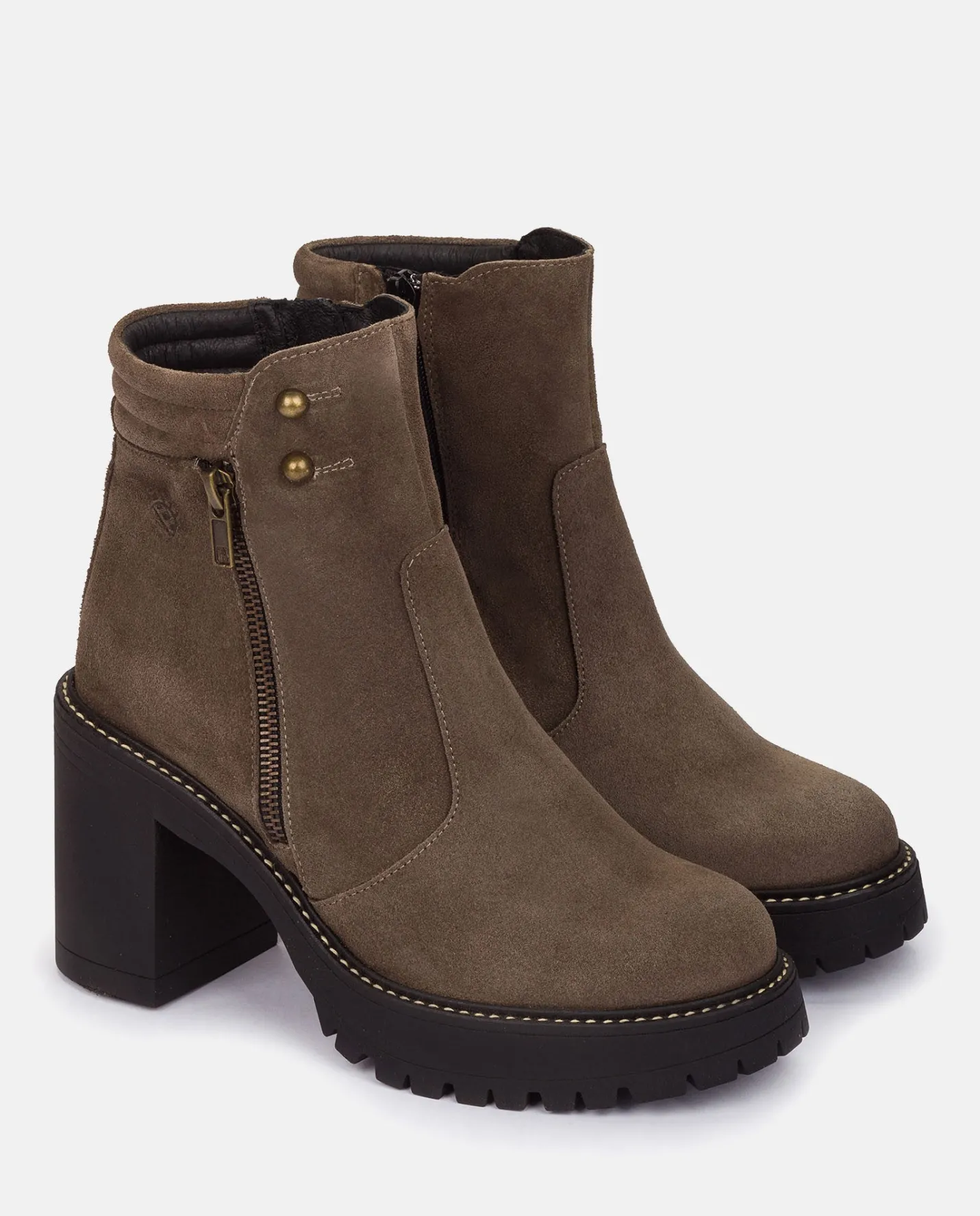 Ankle Boots|Yokono Heeled Ankle Boot TUNA-002 Grey