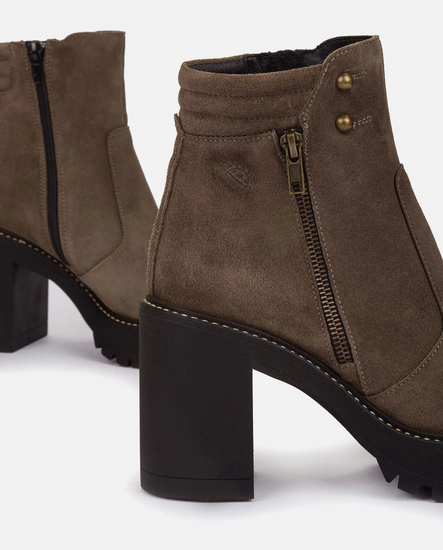 Ankle Boots|Yokono Heeled Ankle Boot TUNA-002 Grey
