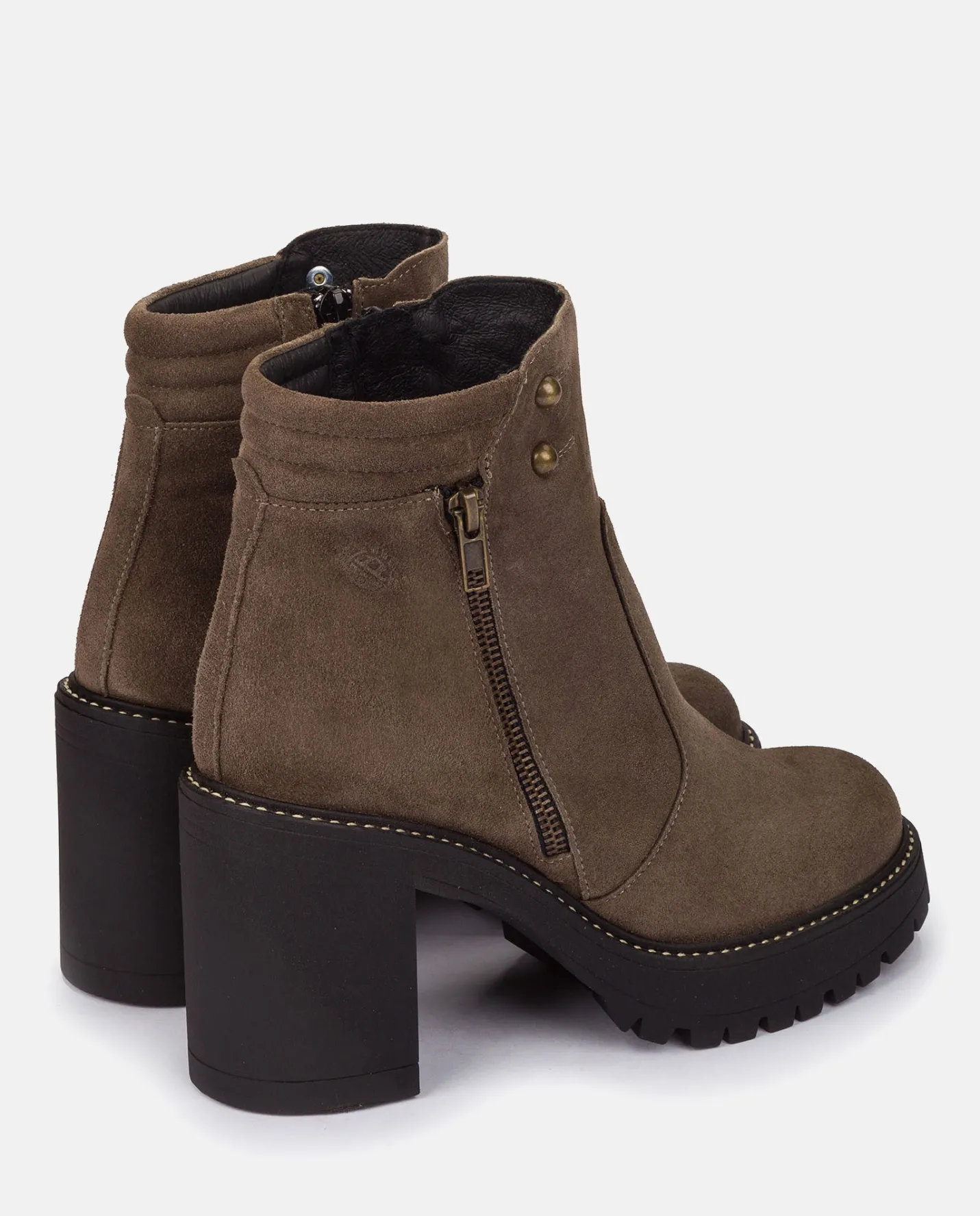 Ankle Boots|Yokono Heeled Ankle Boot TUNA-002 Grey