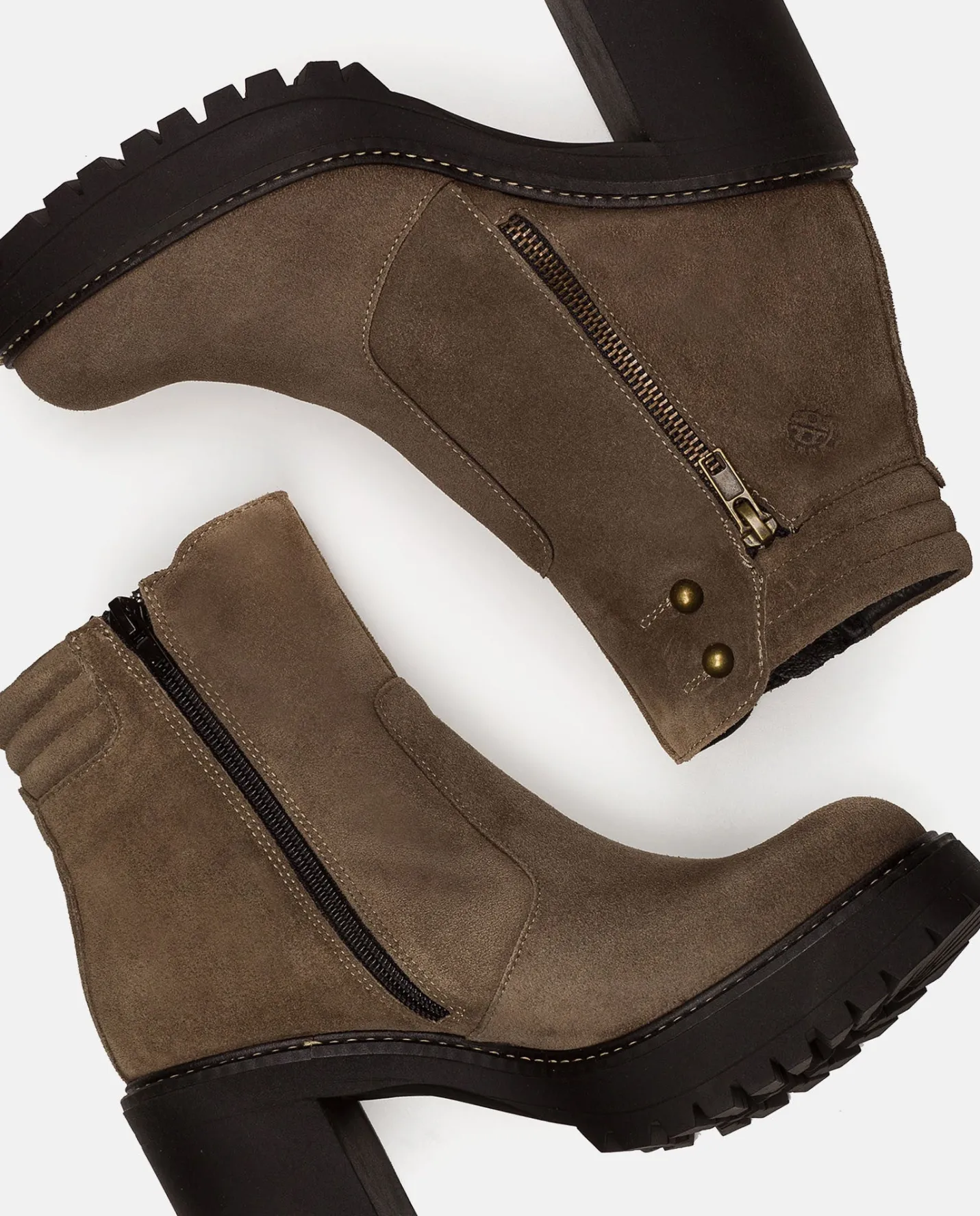 Ankle Boots|Yokono Heeled Ankle Boot TUNA-002 Grey