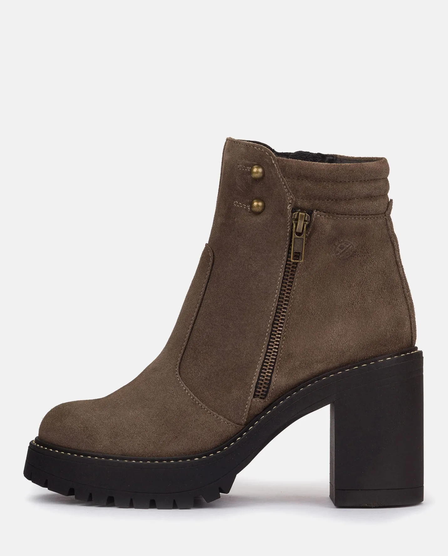 Ankle Boots|Yokono Heeled Ankle Boot TUNA-002 Grey